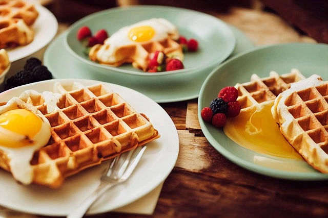 Homemade Belgian Waffle Recipe: Authentic Belgian waffles with a golden-brown finish.