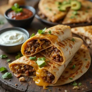 Beef & Bean Burritos/Quesadillas: How to Make in 20 Minutes