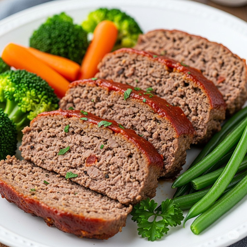 "Transform dinner with this healthy meatloaf recipe! Packed with hidden vegetables, lean protein & family-friendly flavors. 30-minute prep time."